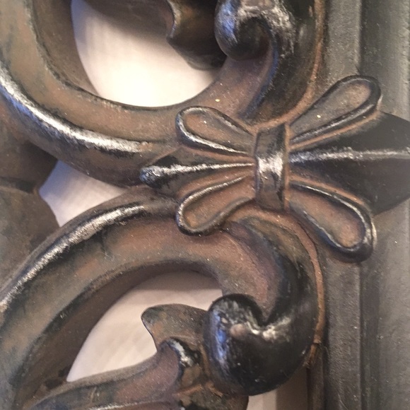 Framed Smoky Mirror & Gold Cross Standing - Picture 6 of 8